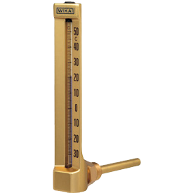 Промышленный стеклянный термометр 32 V-образная форма