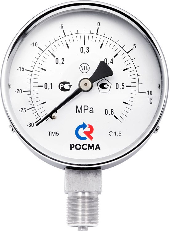 Манометры аммиачные, модели ТМ-511 NH3, ТМ-611 NH3, ТМВ-511 NH3, ТМВ-611 NH3